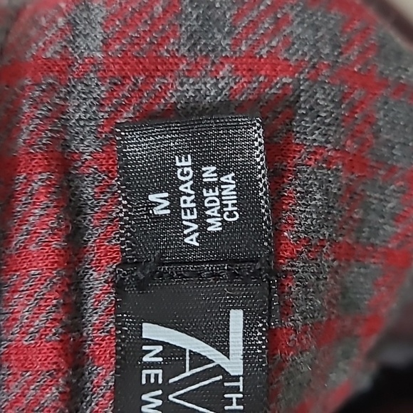 7th Avenue Design Studio Red & Grey Plaid Pullon Pants size Medium - Picture 4 of 10
